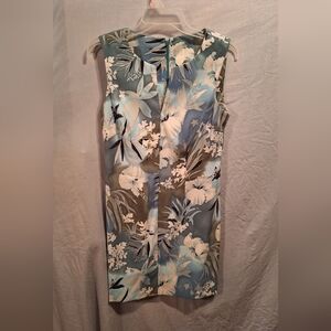 Chic Blue and White Women's Dress